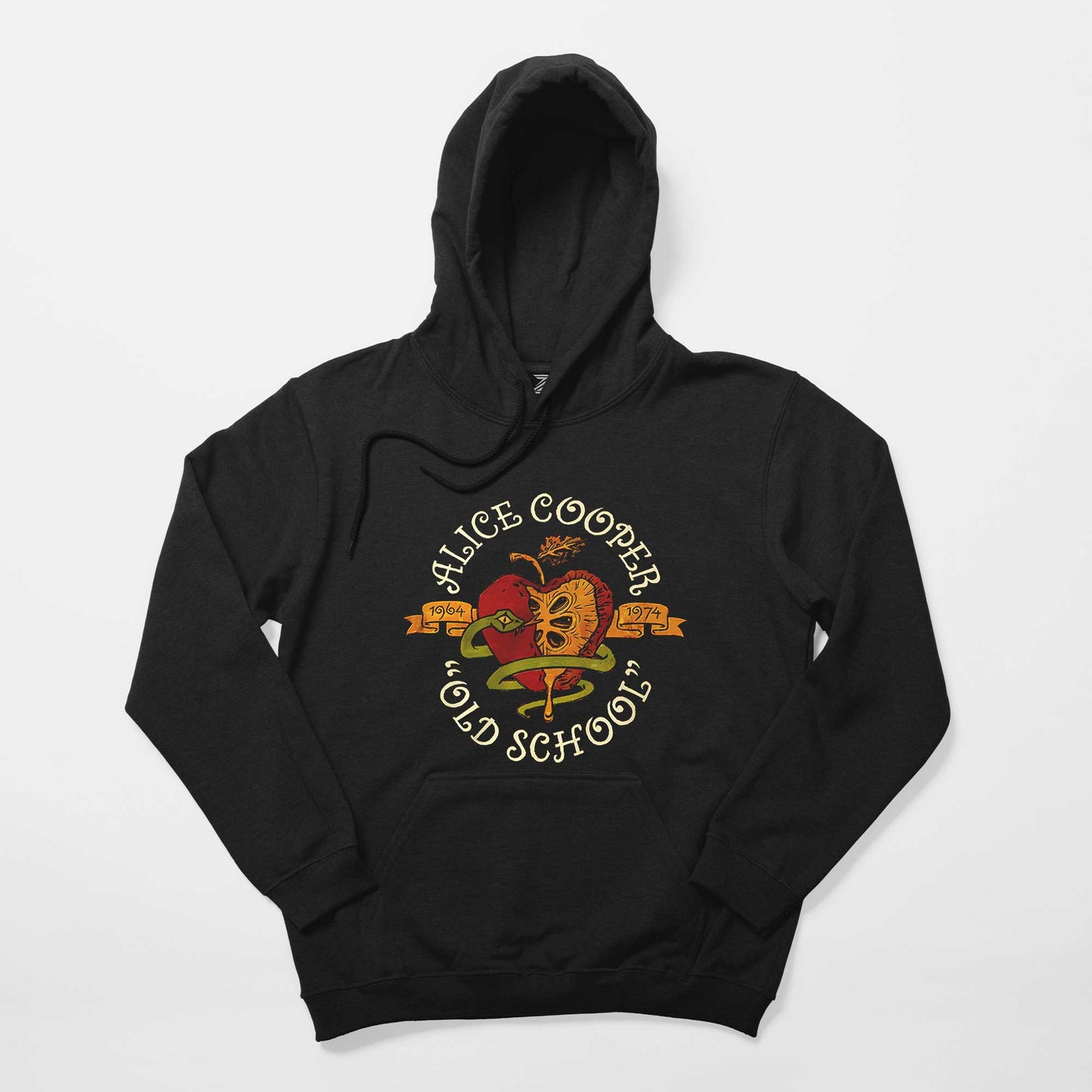 Alice Cooper Old School Siyah Kapşonlu Sweatshirt Hoodie