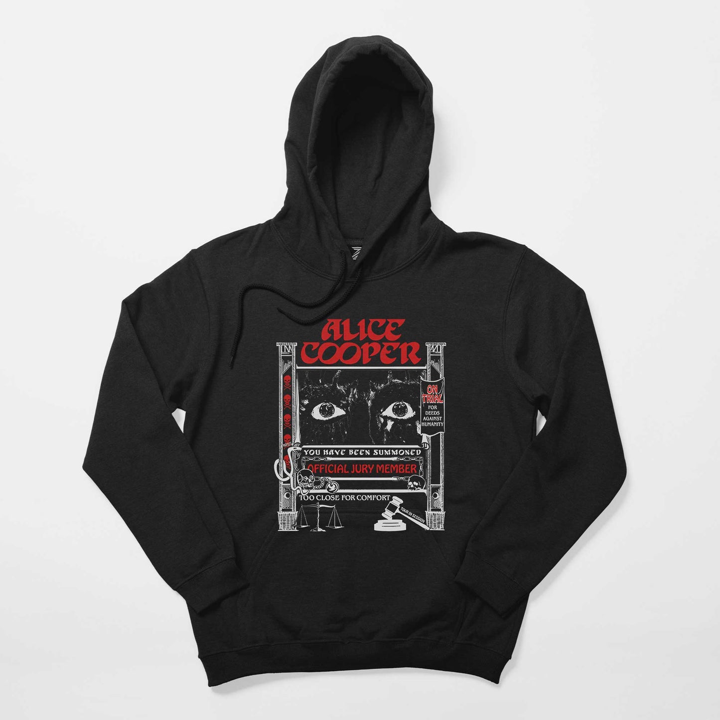 Alice Cooper Too Close For Comfort Eyes Siyah Kapşonlu Sweatshirt Hoodie