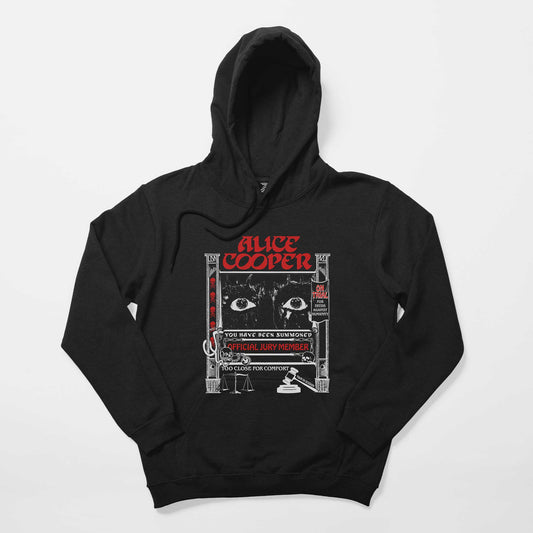 Alice Cooper Too Close For Comfort Eyes Siyah Kapşonlu Sweatshirt Hoodie