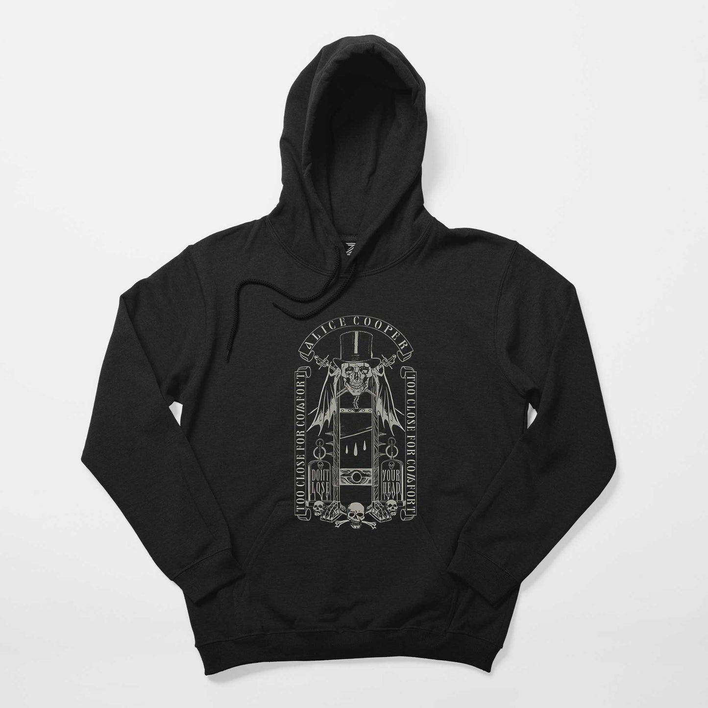Alice Cooper Too Close For Comfort Siyah Kapşonlu Sweatshirt Hoodie