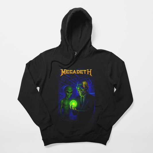 Megadeth Rust in Peace Alien Siyah Kapşonlu Sweatshirt Hoodie
