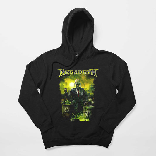 Megadeth Waste Profit Siyah Kapşonlu Sweatshirt Hoodie