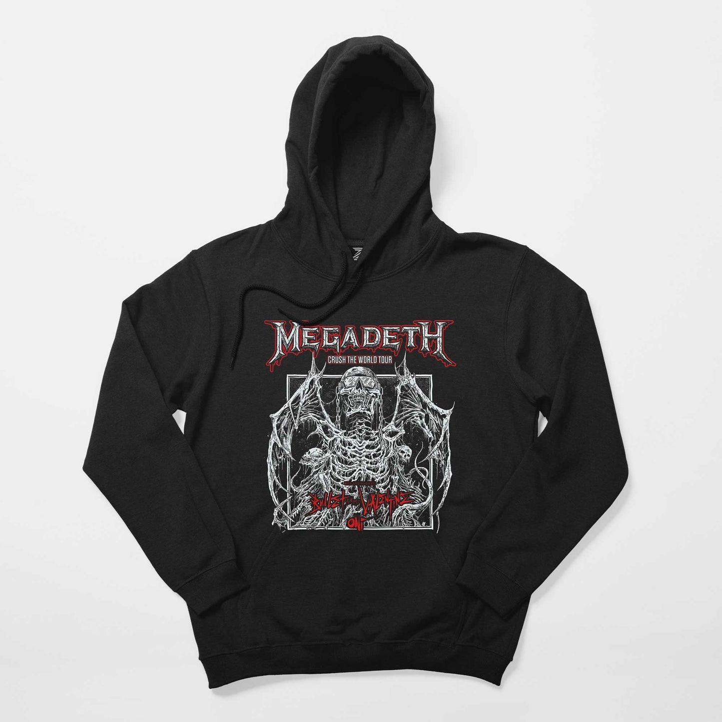 Megadeth Crush The World Siyah Kapşonlu Sweatshirt Hoodie
