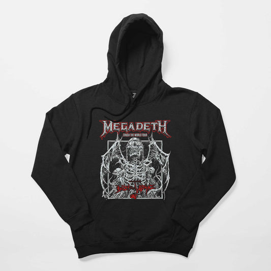 Megadeth Crush The World Siyah Kapşonlu Sweatshirt Hoodie