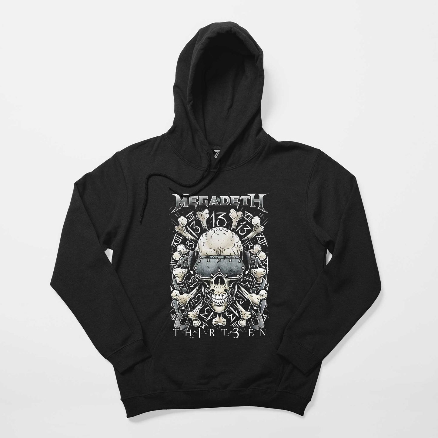 Megadeth Th1rt3en Siyah Kapşonlu Sweatshirt Hoodie