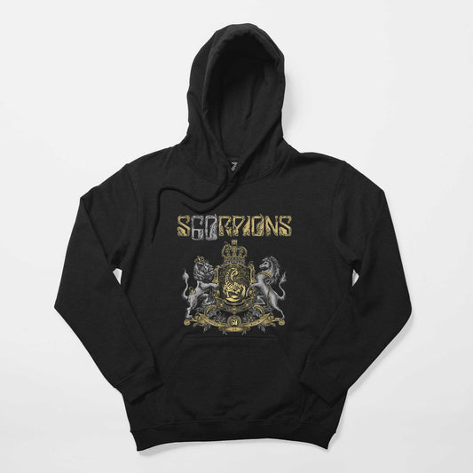 Scorpions Home Of Rock Siyah Kapşonlu Sweatshirt Hoodie