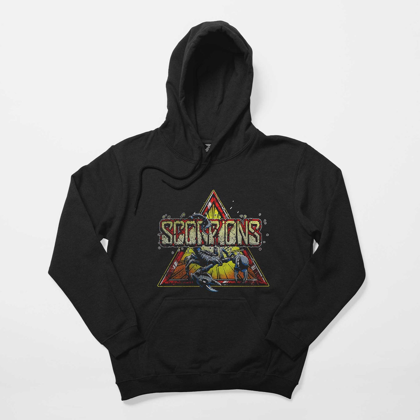 Scorpions Triangle Siyah Kapşonlu Sweatshirt Hoodie
