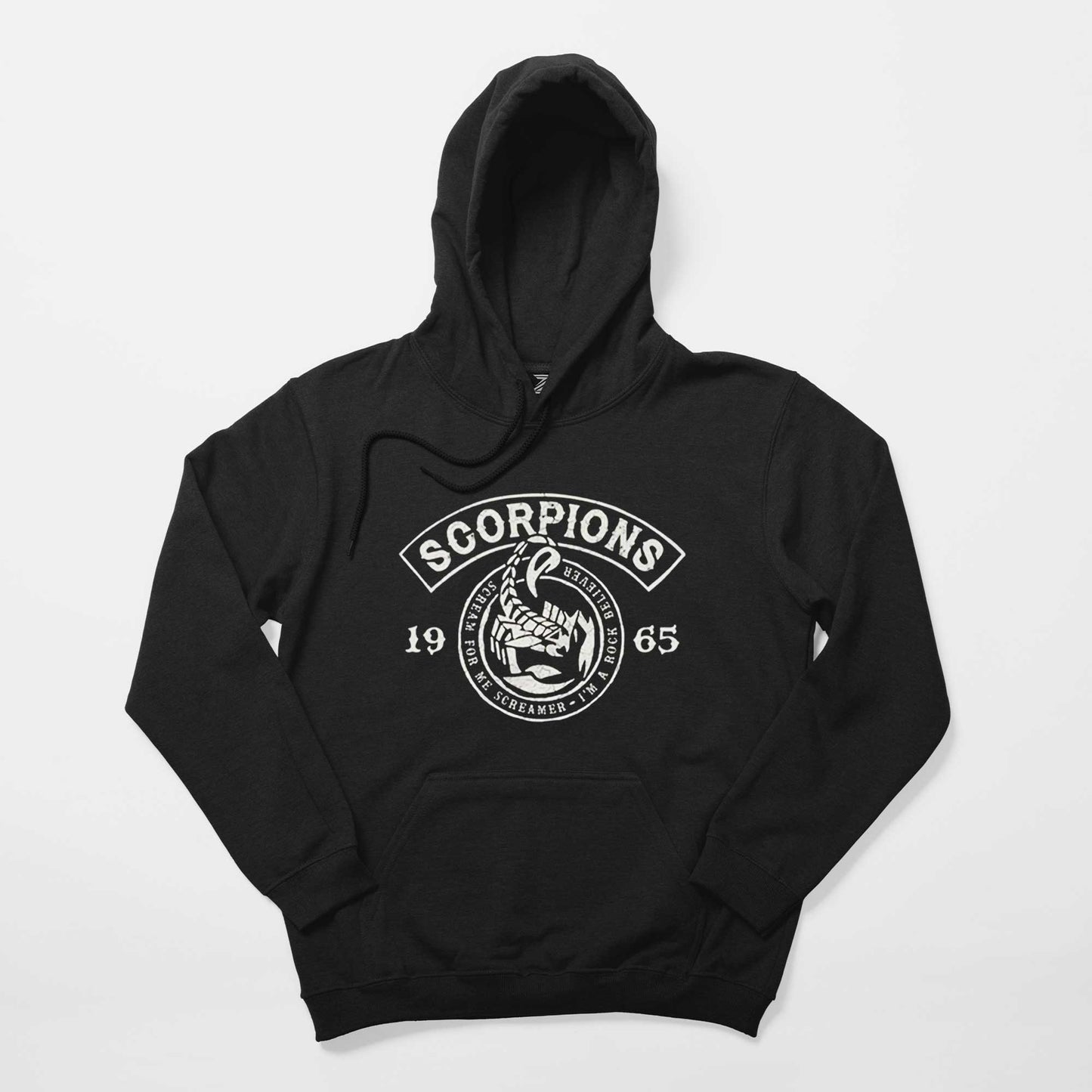 Scorpions Scream For Me Siyah Kapşonlu Sweatshirt Hoodie