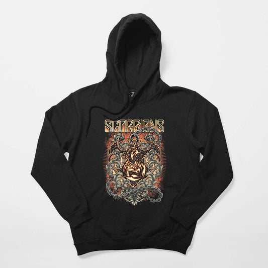Scorpions Mind Like A Tree Siyah Kapşonlu Sweatshirt Hoodie