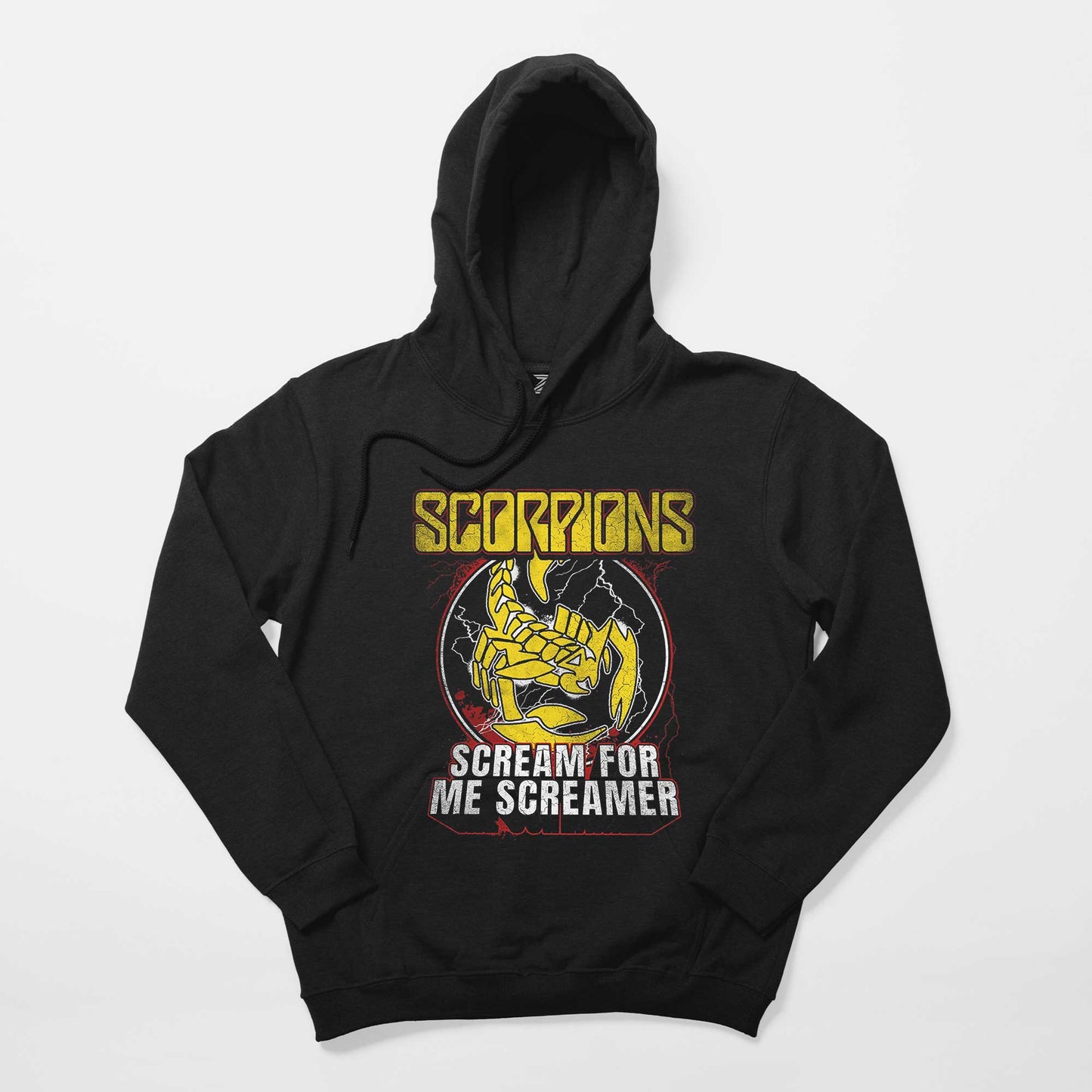 Scorpions Scream For Me Screamer Siyah Kapşonlu Sweatshirt Hoodie