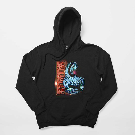 Scorpions Diamond Scorpion Siyah Kapşonlu Sweatshirt Hoodie