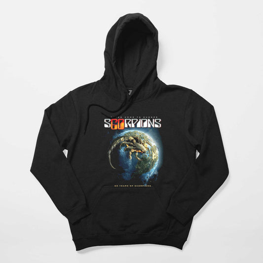 Scorpions 60 Years of Scorpions Siyah Kapşonlu Sweatshirt Hoodie