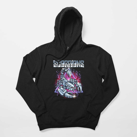 Scorpions Neo-Scorp Siyah Kapşonlu Sweatshirt Hoodie
