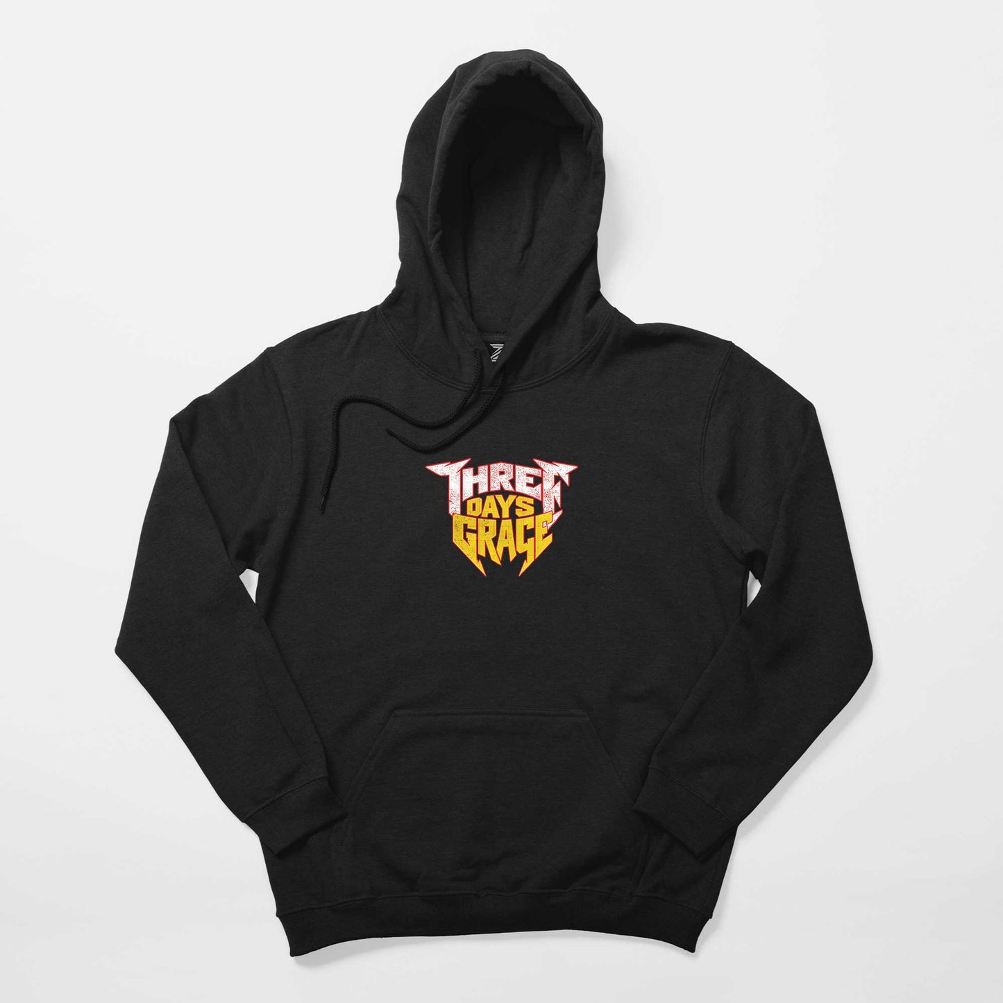 Three Days Grace Text Color Siyah Kapşonlu Sweatshirt Hoodie