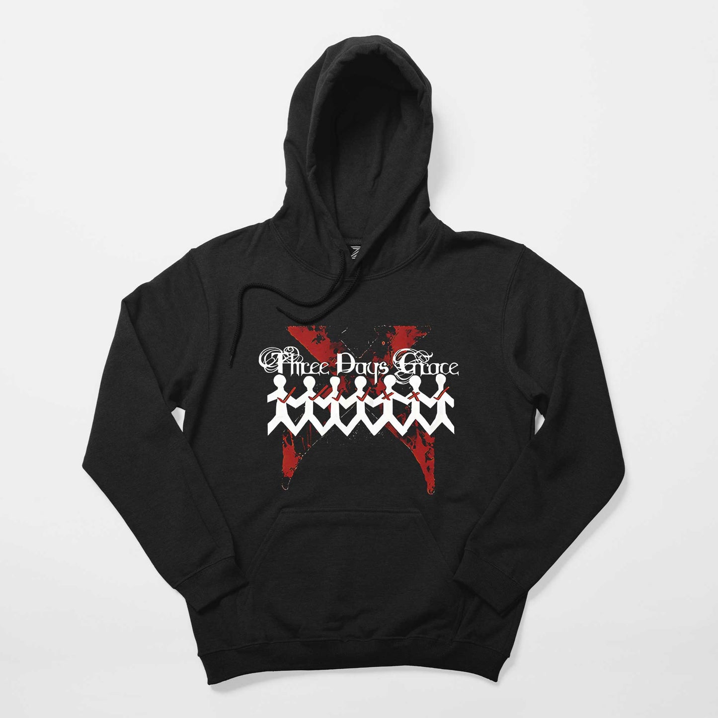 Three Days Grace One-X Siyah Kapşonlu Sweatshirt Hoodie