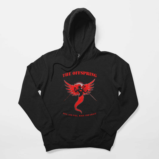 The Offspring Rise and Fall Siyah Kapşonlu Sweatshirt Hoodie