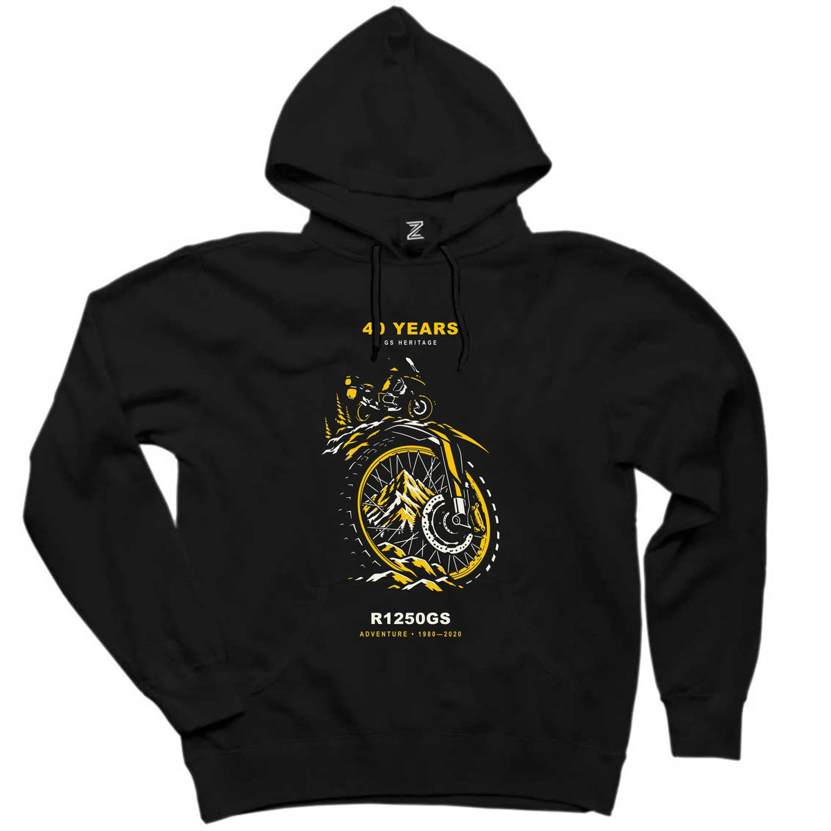 Bmw Alp Jantı Siyah Kapşonlu Sweatshirt Hoodie