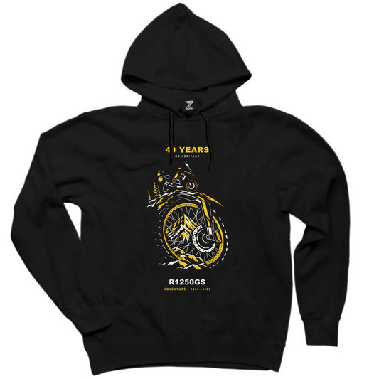 Bmw Alp Jantı Siyah Kapşonlu Sweatshirt Hoodie