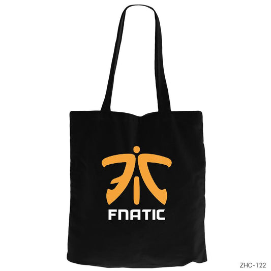 CSGO Fnatic Team Siyah Fermuarlı Bez Çanta Gabardin