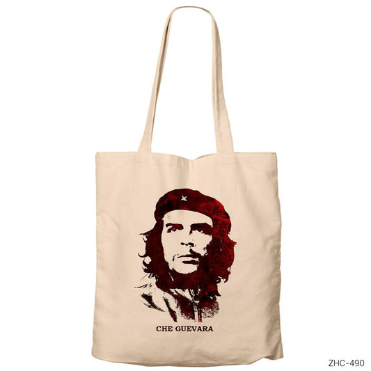 Che Guevara Red Krem Fermuarlı Bez Çanta Gabardin