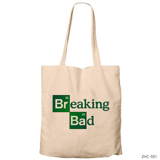 Breaking Bad Classic Krem Fermuarlı Bez Çanta Gabardin