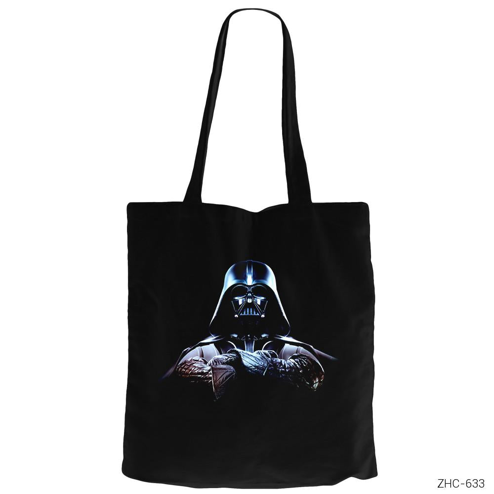 Star Wars Darth Vader Siyah Fermuarlı Bez Çanta Gabardin