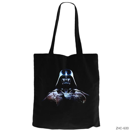 Star Wars Darth Vader Siyah Fermuarlı Bez Çanta Gabardin