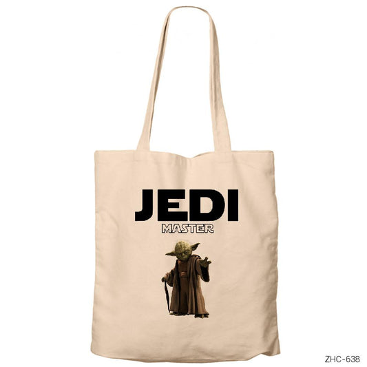 Star Wars Yoda Jedi Master Krem Fermuarlı Bez Çanta Gabardin