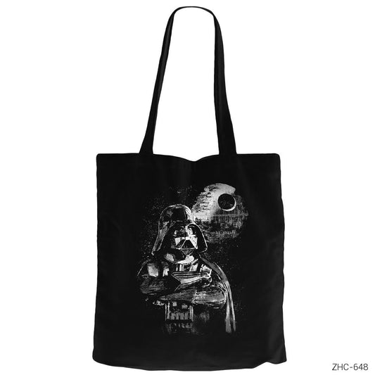 Star Wars Lord Vader Siyah Fermuarlı Bez Çanta Gabardin