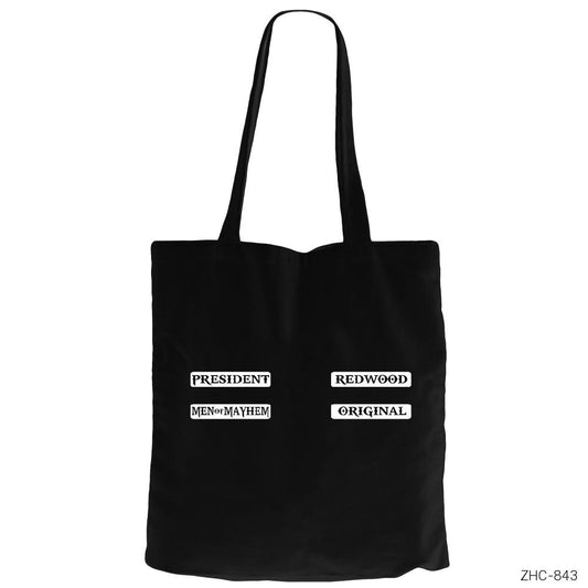 Sons of Anarchy Patch Mix Siyah Fermuarlı Bez Çanta Gabardin