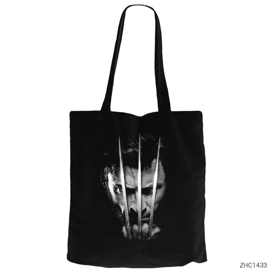 Wolverine Siyah Fermuarlı Bez Çanta Gabardin