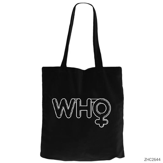 Dr. Who Next Miss Siyah Fermuarlı Bez Çanta Gabardin