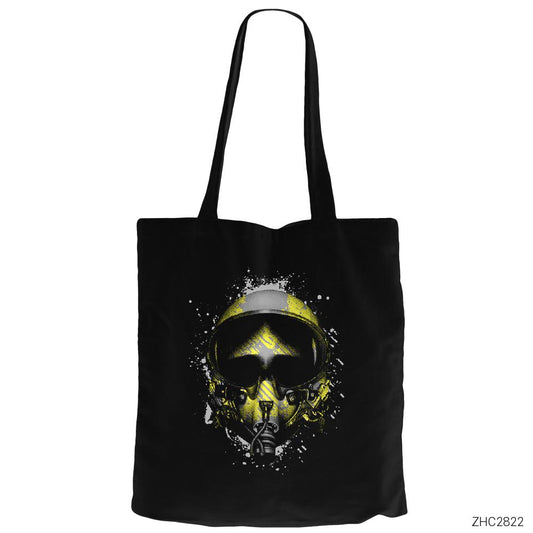 Solo Türk Dark Pilot Siyah Fermuarlı Bez Çanta Gabardin