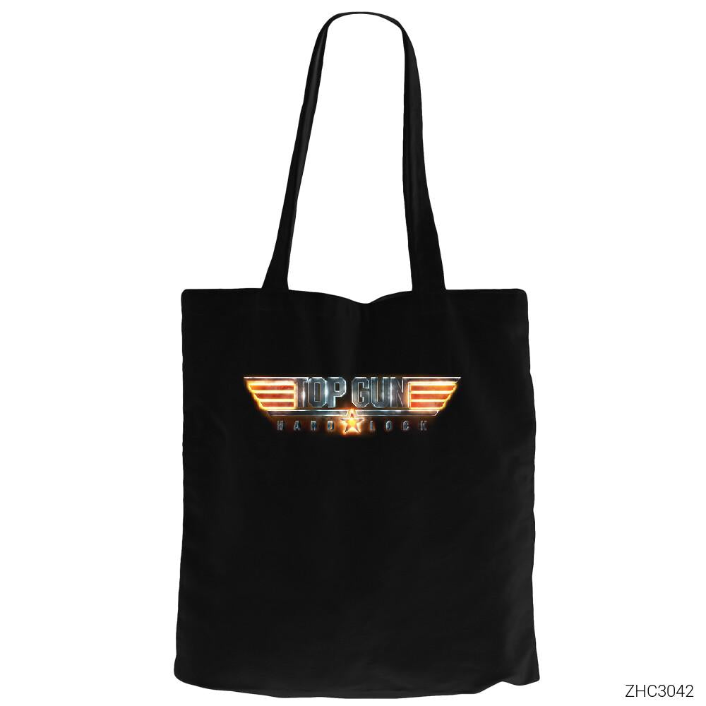 Top Gun Hard Lock Siyah Fermuarlı Bez Çanta Gabardin