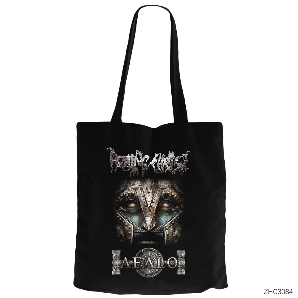 Rotting Christ Aealon Siyah Fermuarlı Bez Çanta Gabardin
