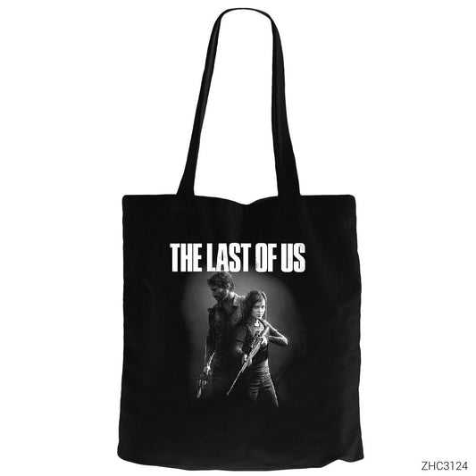 The Last of Us Siyah Fermuarlı Bez Çanta Gabardin