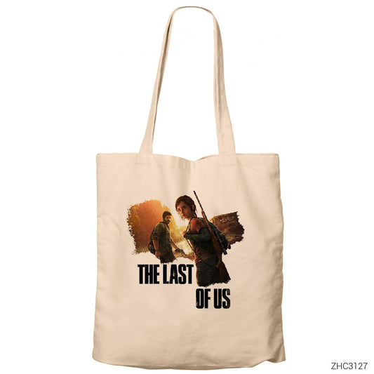 The Last of Us Escape Krem Fermuarlı Bez Çanta Gabardin