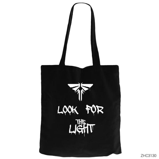 The Last of Us Look for The Light Siyah Fermuarlı Bez Çanta Gabardin