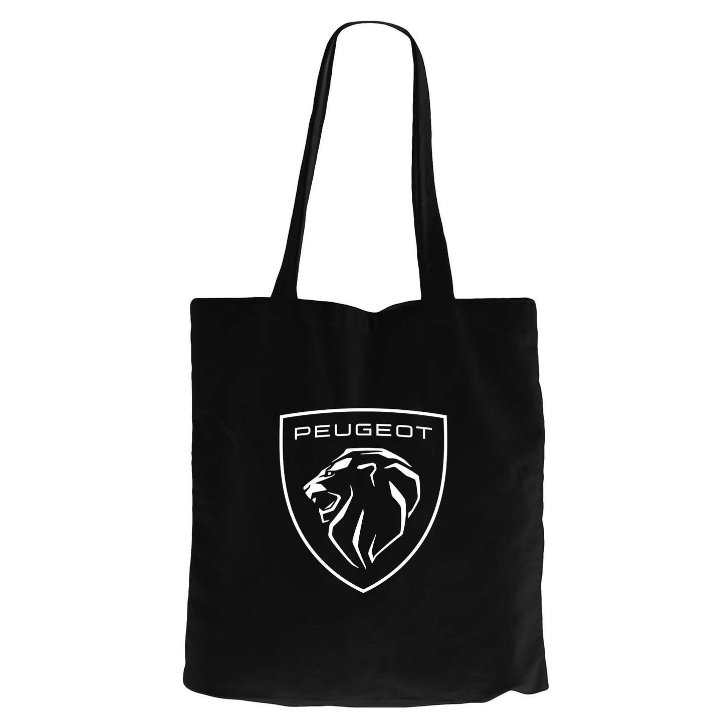 Peugeot Logo Siyah Fermuarlı Bez Çanta Gabardin
