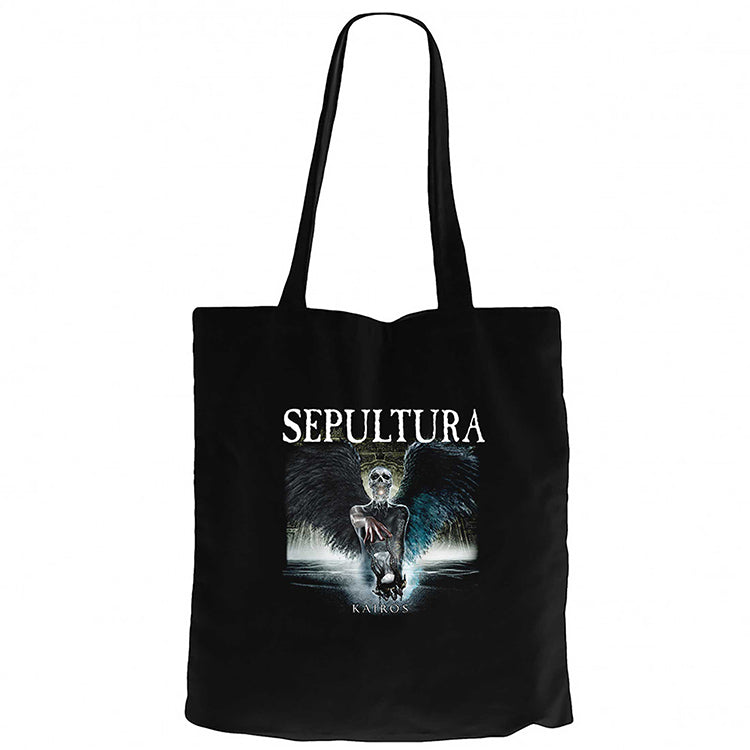 Sepultura Kairos Siyah Fermuarlı Bez Çanta Gabardin