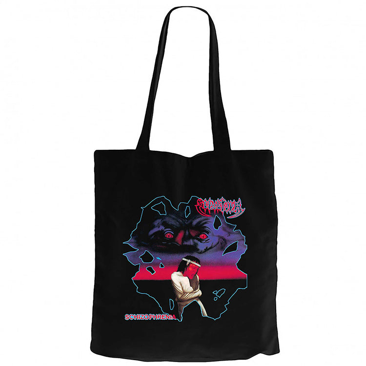 Sepultura Schizophrenia Siyah Fermuarlı Bez Çanta Gabardin