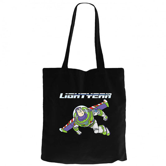 Lightyear Flying Siyah Fermuarlı Bez Çanta Gabardin