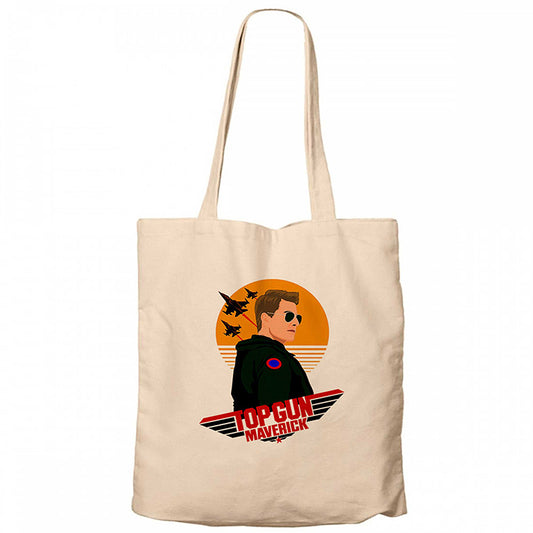 Top Gun Maverıck Krem Fermuarlı Bez Çanta Gabardin