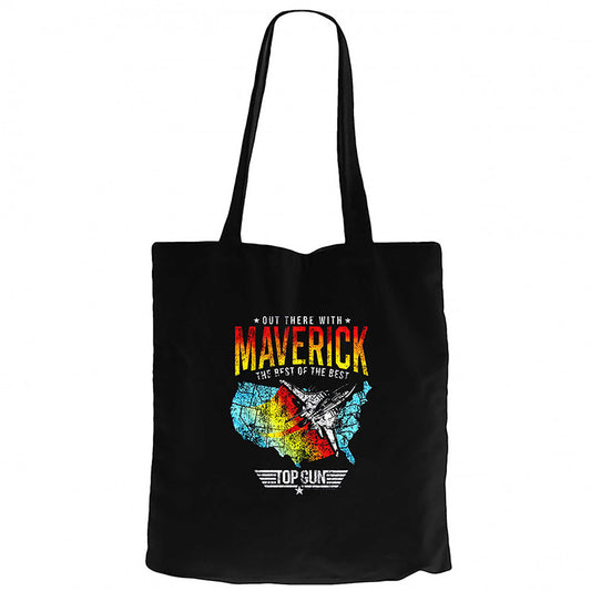 Top Gun Maverick The Best Siyah Fermuarlı Bez Çanta Gabardin