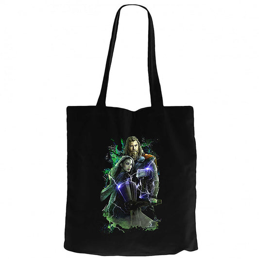 Thor Calor Siyah Fermuarlı Bez Çanta Gabardin