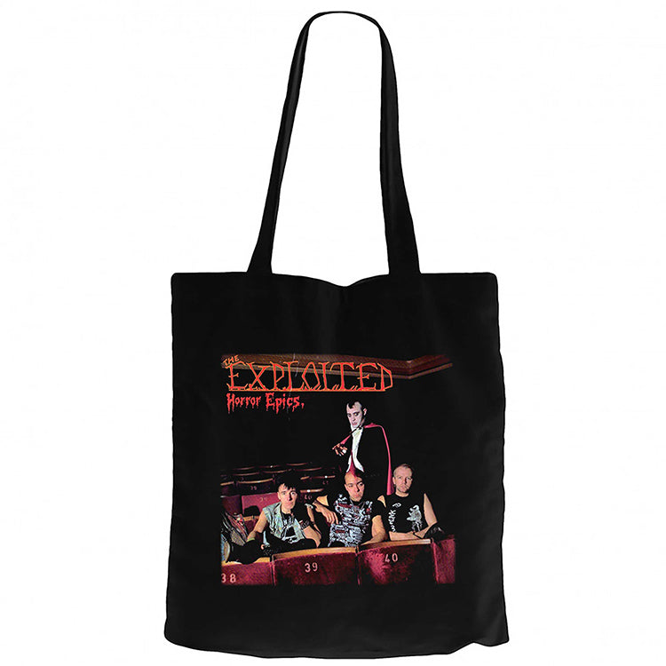 The Exploited Horror Epics Siyah Fermuarlı Bez Çanta Gabardin