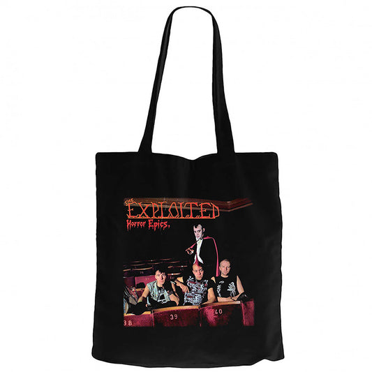 The Exploited Horror Epics Siyah Fermuarlı Bez Çanta Gabardin
