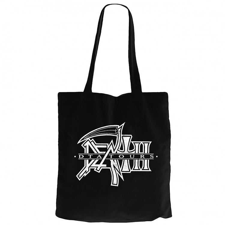 Death Dta Tours Siyah Fermuarlı Bez Çanta Gabardin