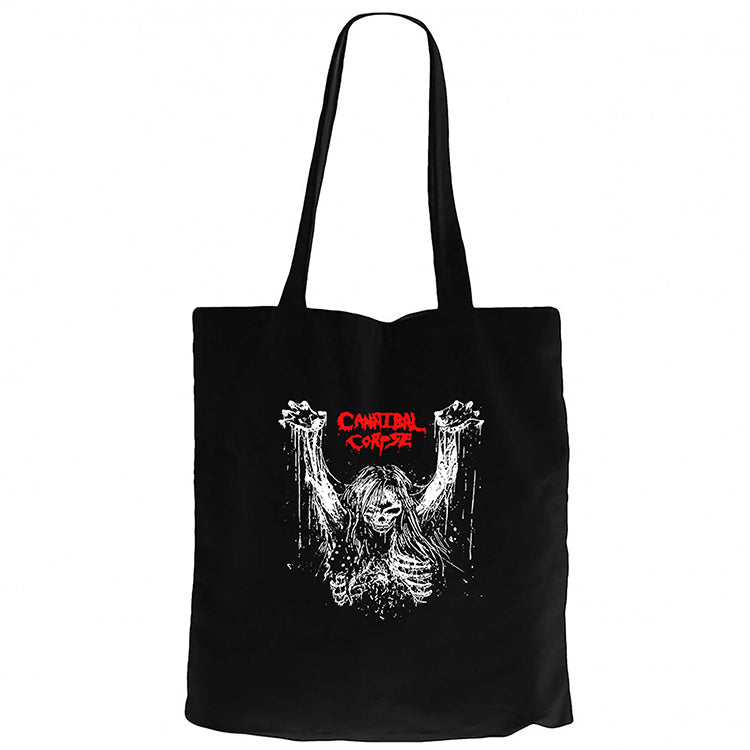 Cannibal Corpse Logo 1classic97 Band Siyah Fermuarlı Bez Çanta Gabardin