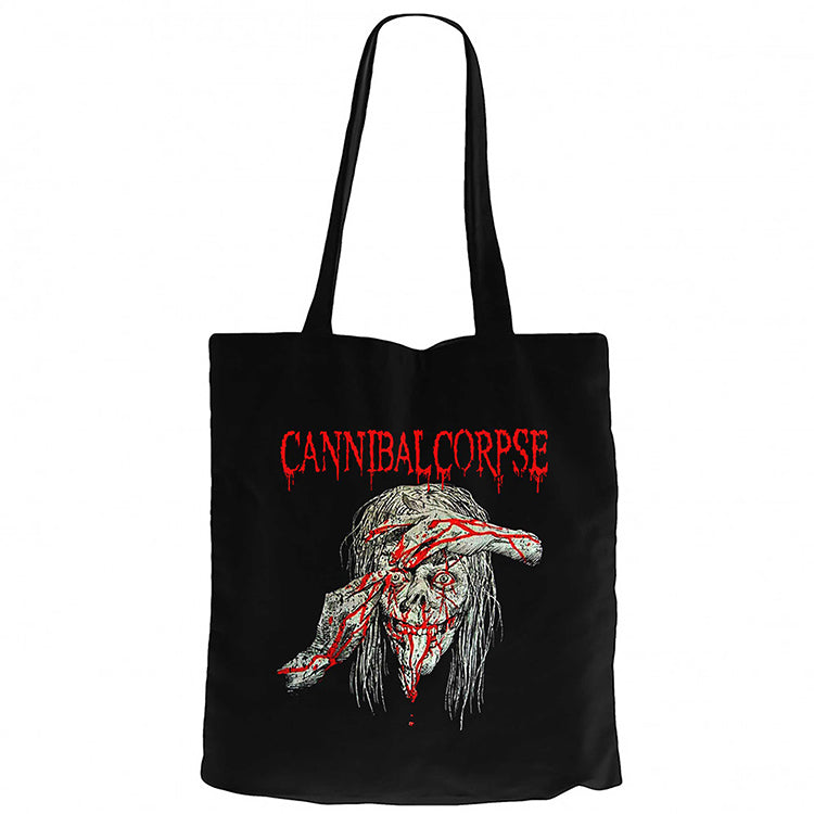 Cannibal Corpse Eyes Siyah Fermuarlı Bez Çanta Gabardin